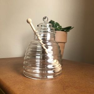 Crate & Barrel honey jar